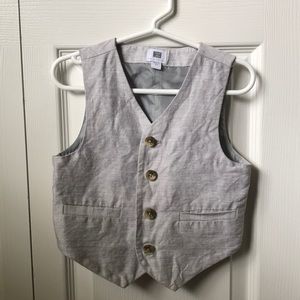 Janie and Jack toddler( 2T) linen suit vest.